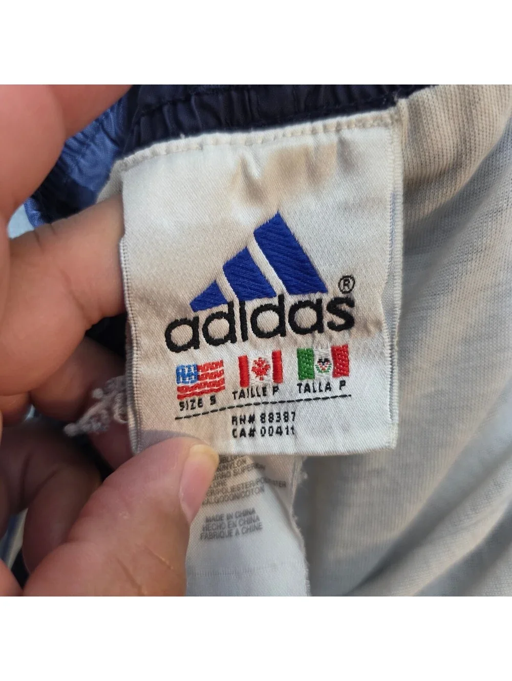 Vintage Adidas Fleece Lined Joggers. Men's Sz Small.